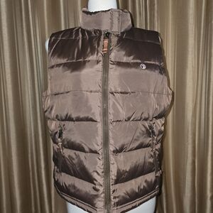 Duck Head  Brown And Pink Puffer Vest Size Large